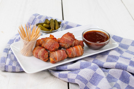 Gegrilde mini vinkjes met dipsaus